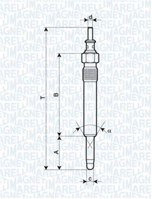 MAGNETI MARELLI Свеча накаливания 062900004304